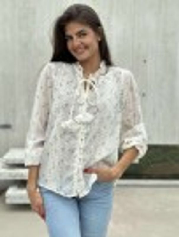 Zenia Bluse Beige 