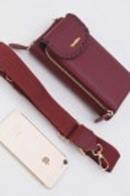 Valentina Mobil Veske burgunder