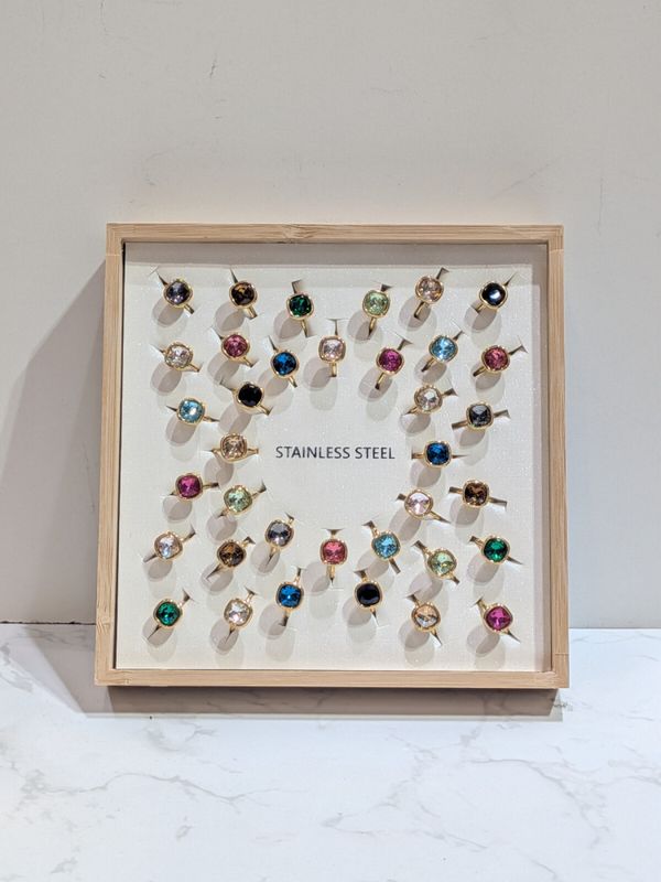 Magisk edelsten ring svart