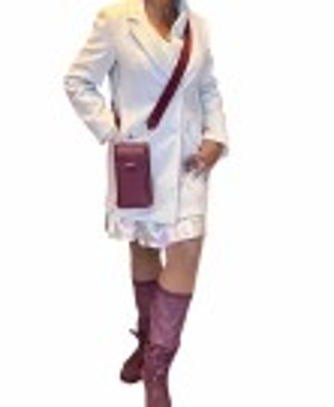 Valentina Mobil Veske burgunder