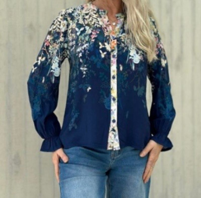 Nadia bluse marine