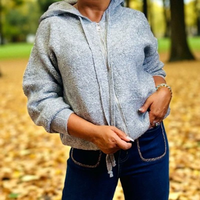 Derby Hettegenser grå