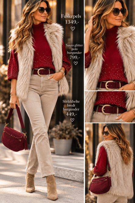 Hovedbilde Fuske pels beige
